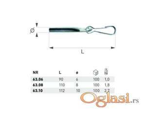 Kraj sajle sa kukom Ø 6mm